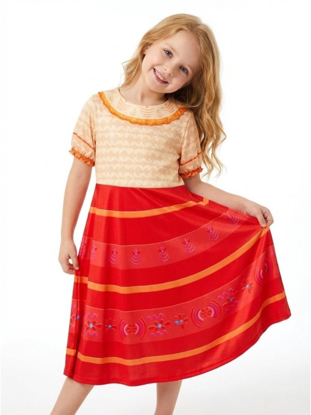 Girls Dolores Encanto Inspired Dress Costume (Size 12) - Picture 1 of 2